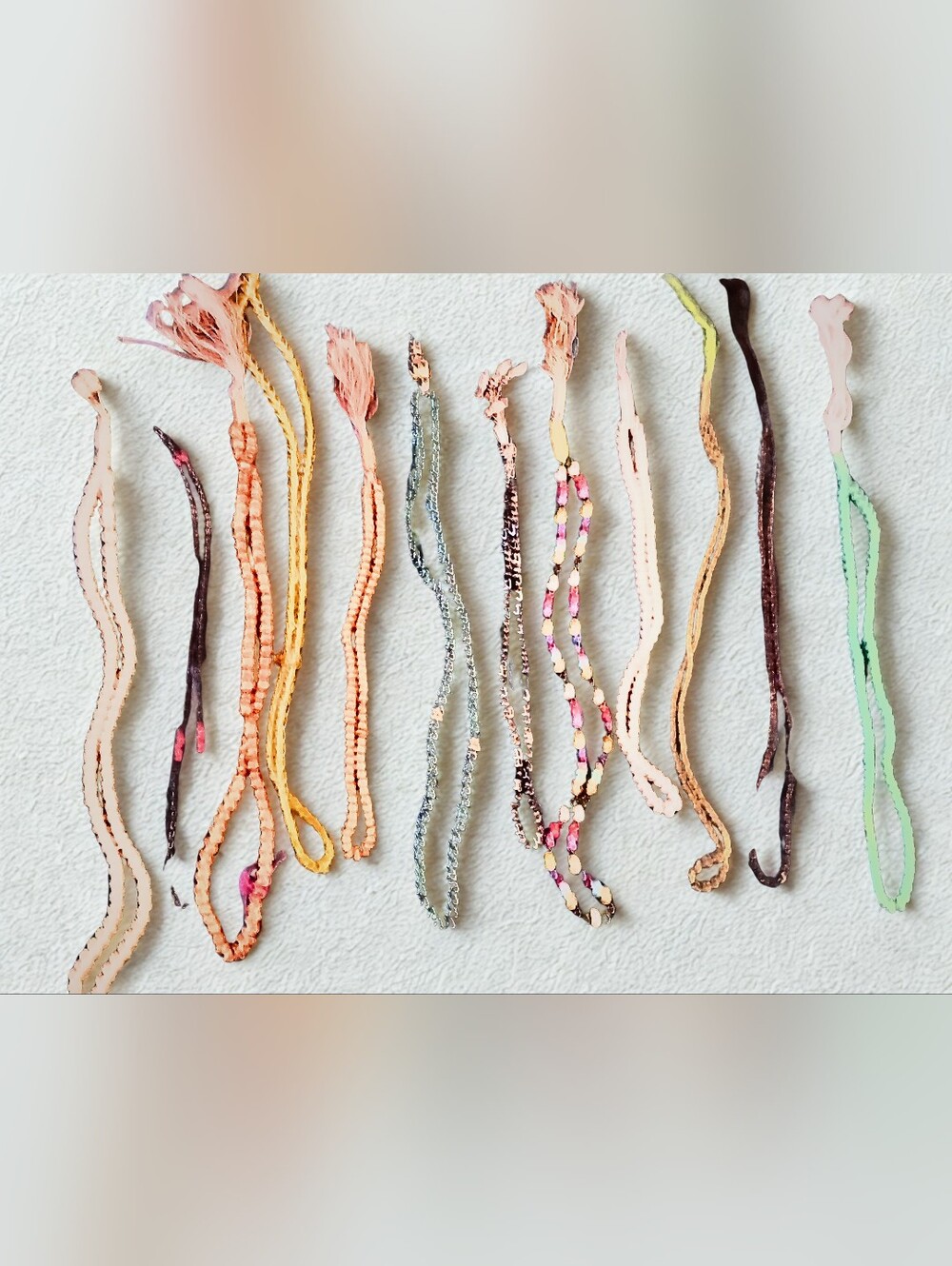 Mixed Lot of 12 Multicolored Beaded Necklaces  / Jewelry Making